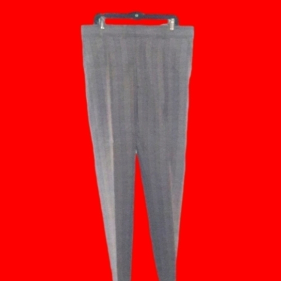 Unknown Other - Vintage '70s Grey Plaid Mens Dress Pants